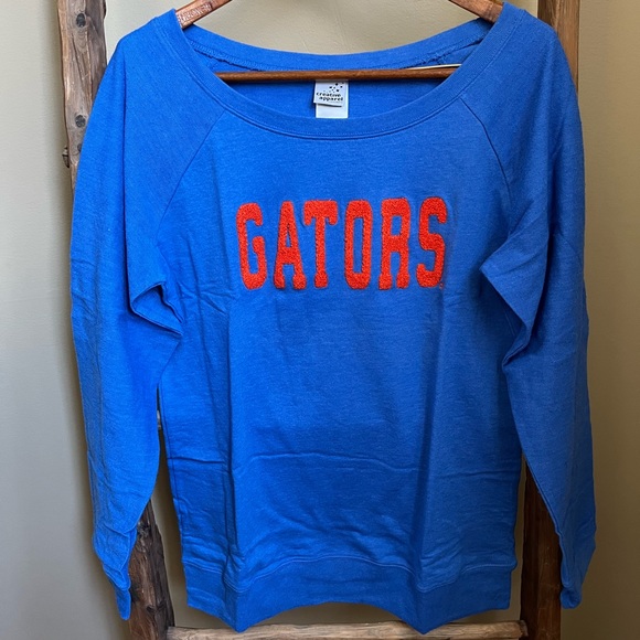 Creative Apparel Tops - Florida Gators Chenille Lettering Light Weight Sweatshirt Size Extra Large
